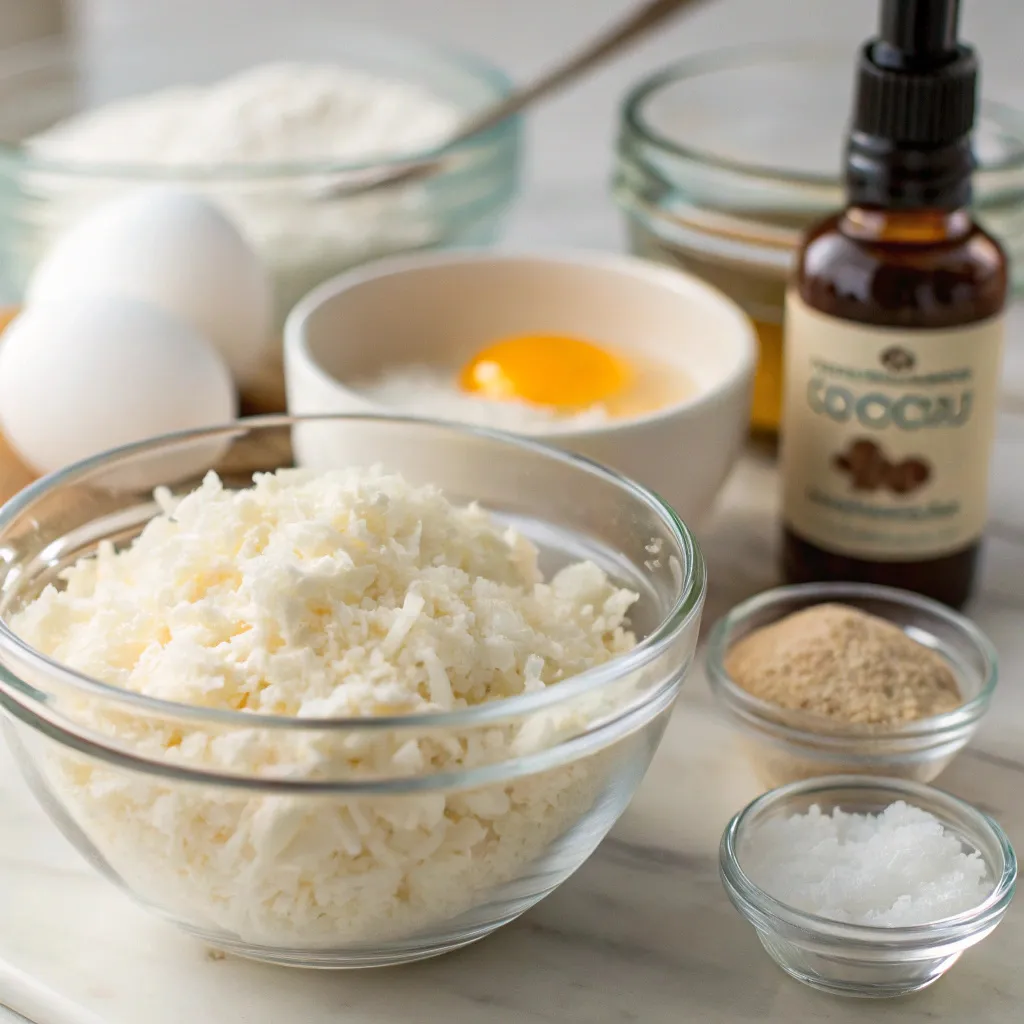 Ingredients for Coconut Macaroons