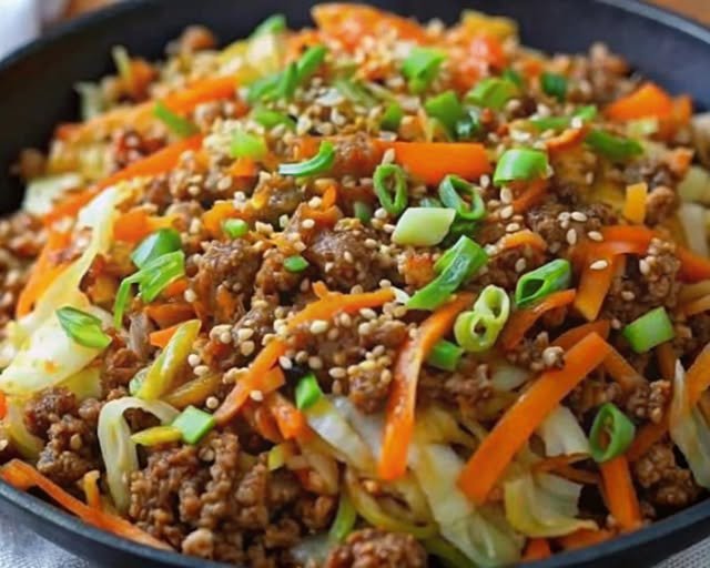 Beef & Cabbage Stir-Fry recipe